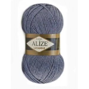 LanaGold-203 Джинс меланж  Пряжа ALIZE Lana Gold