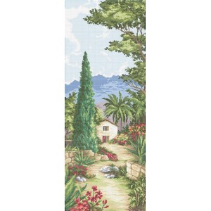 Схема картини Золота Підкова ЗПП-033 "Смарагдовий кипарис" для вишивання бісером на шовку