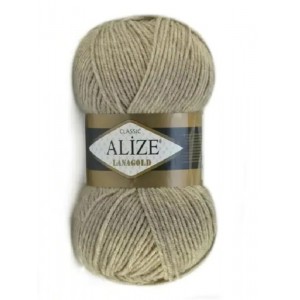 LanaGold-207 Світлий беж  Пряжа ALIZE Lana Gold